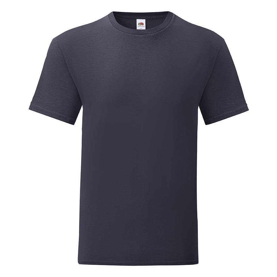 T-shirt diep Marine blauw ronde hals voor mannen perfect om te bedrukken personaliseren