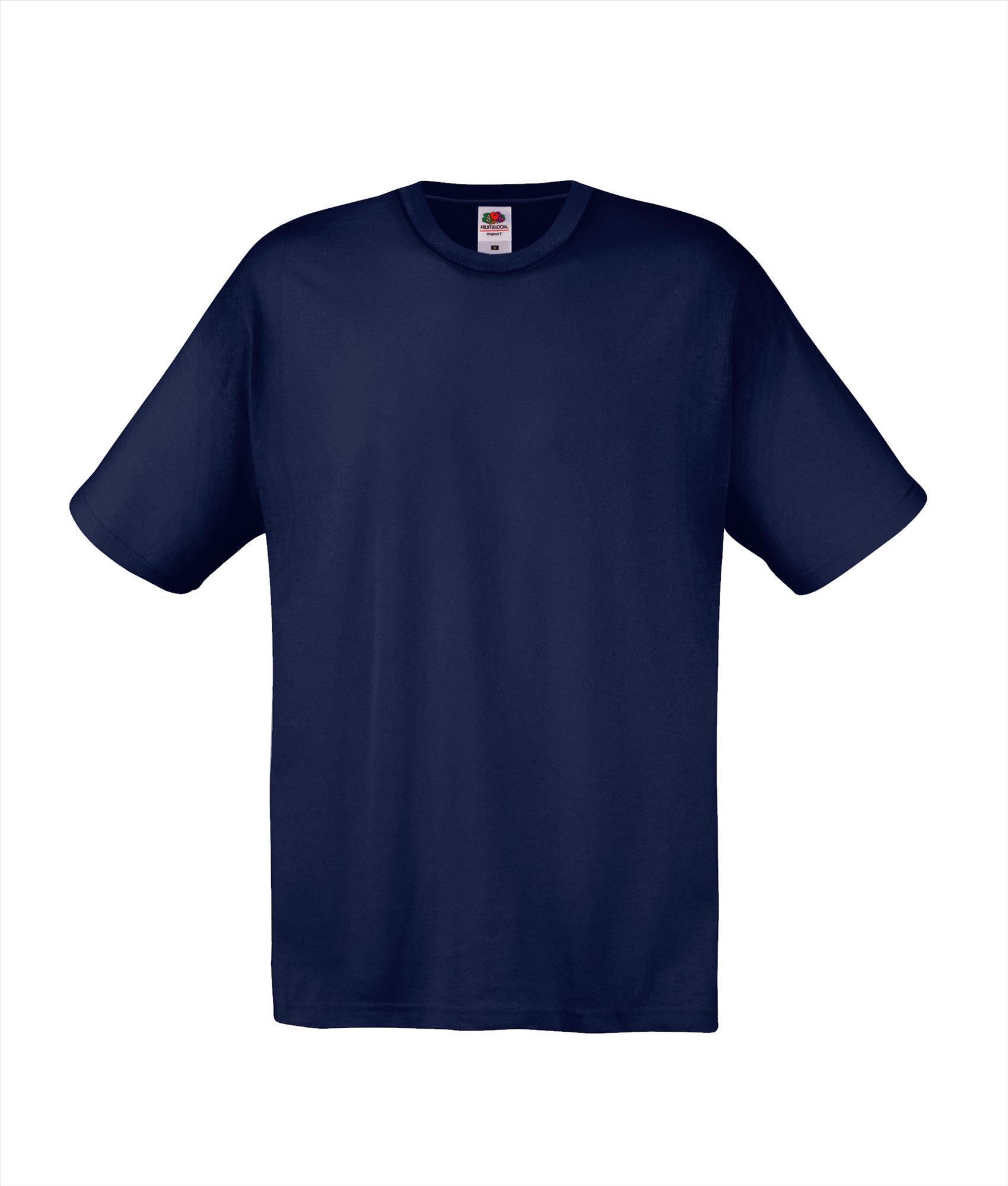 T-shirt diep Marine blauw voor hem te bedrukken te personaliseren