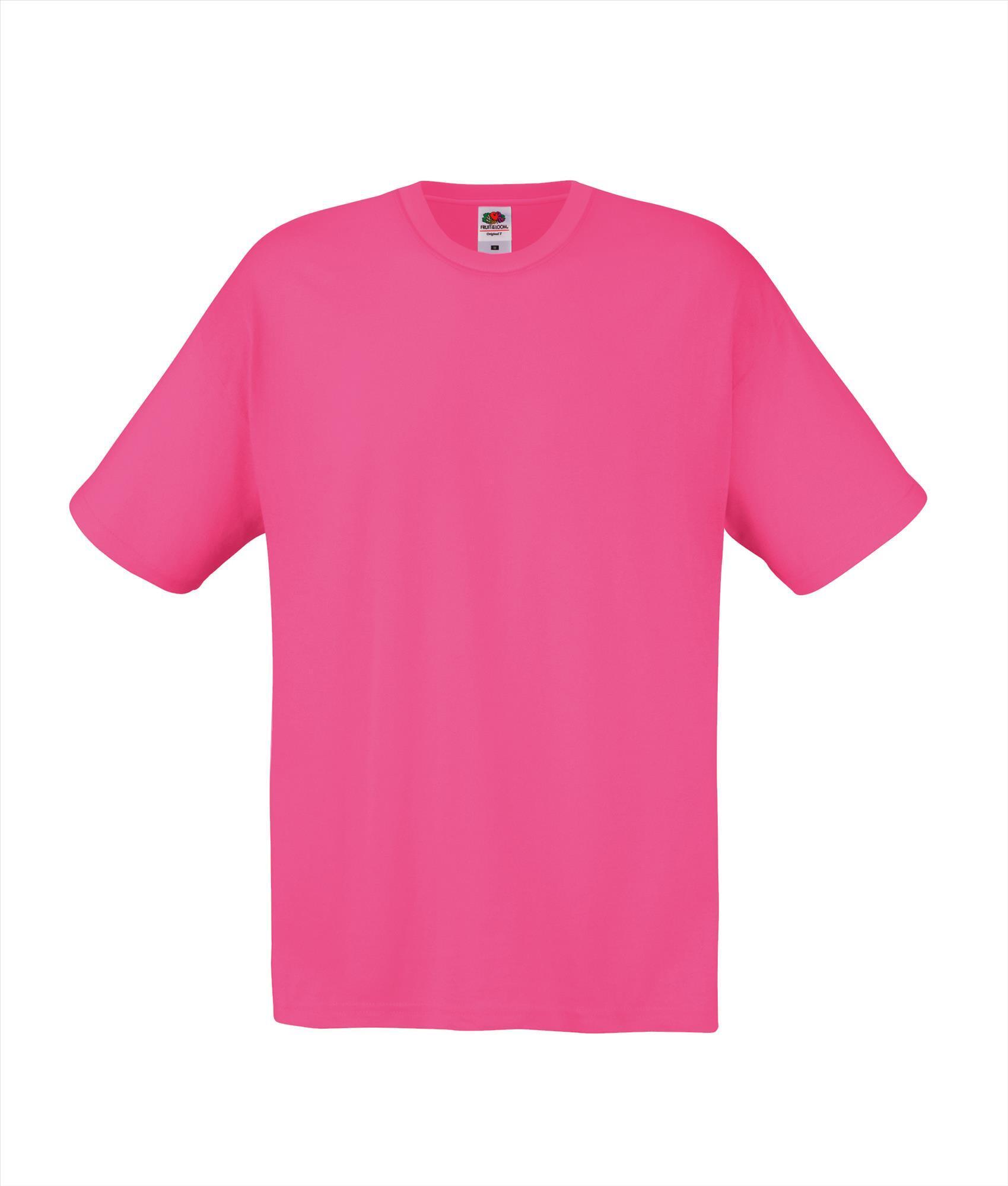 T-shirt fuchsia voor hem te bedrukken te personaliseren