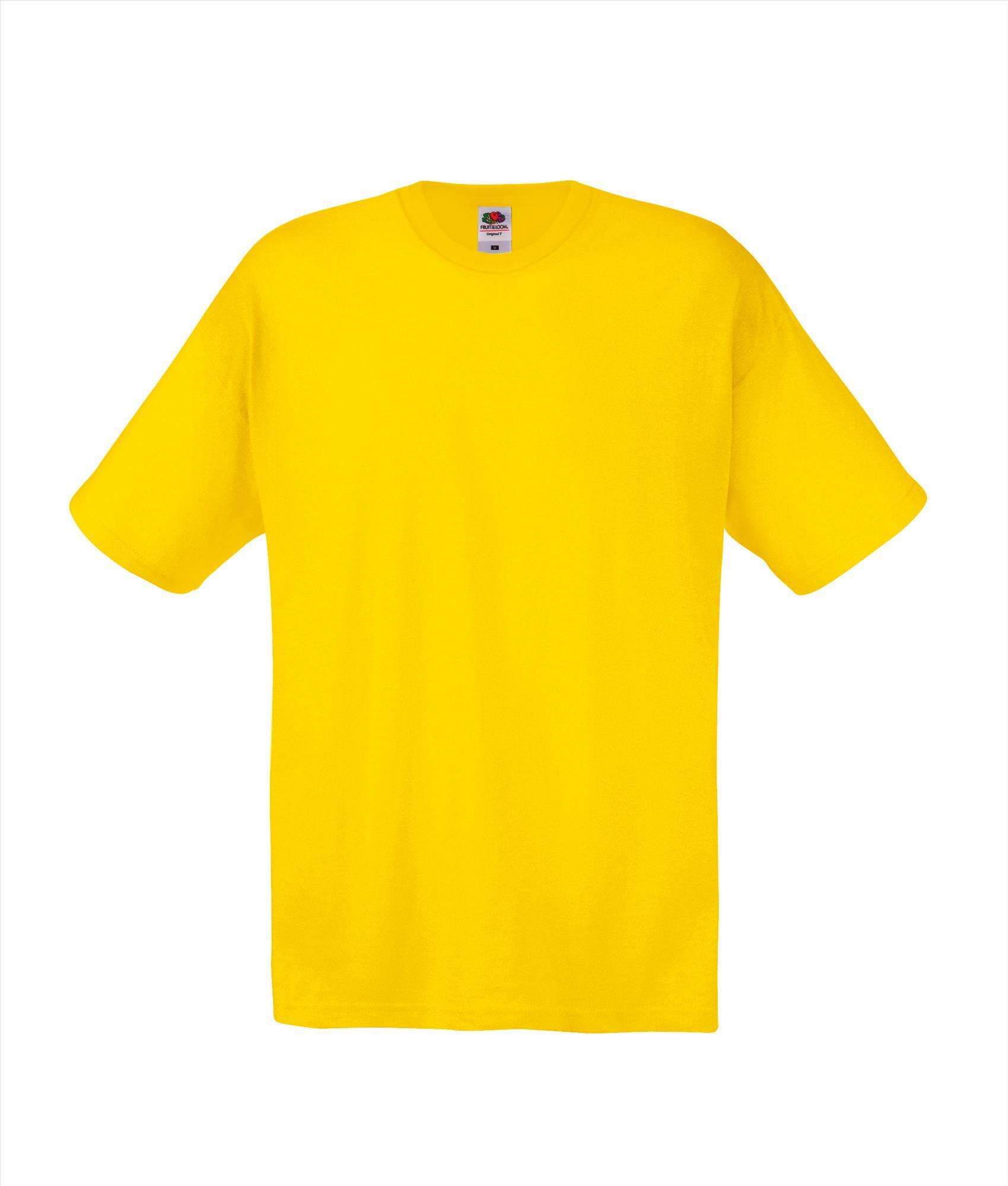T-shirt geel voor hem te bedrukken te personaliseren