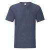 foto 1 T-shirt heather marine blauw ronde hals voor mannen perfect om te bedrukken personaliseren