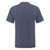 foto 2 T-shirt heather marine blauw ronde hals voor mannen perfect om te bedrukken personaliseren