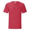 T-shirt heather red ronde hals voor mannen perfect om te bedrukken personaliseren