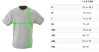foto 4 T-shirt heide grijs korte mouwen voor mannen bedrukbaar te personaliseren 