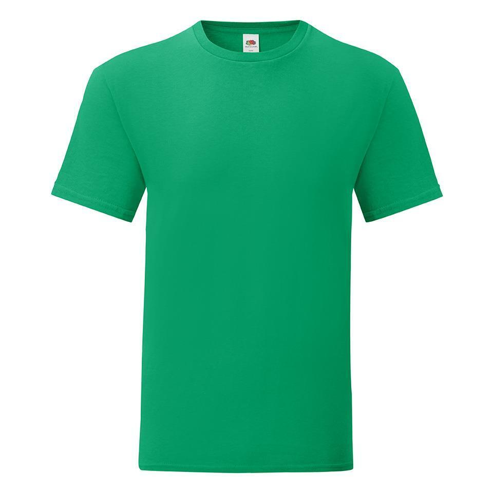 T-shirt kermitgroen ronde hals voor mannen perfect om te bedrukken personaliseren