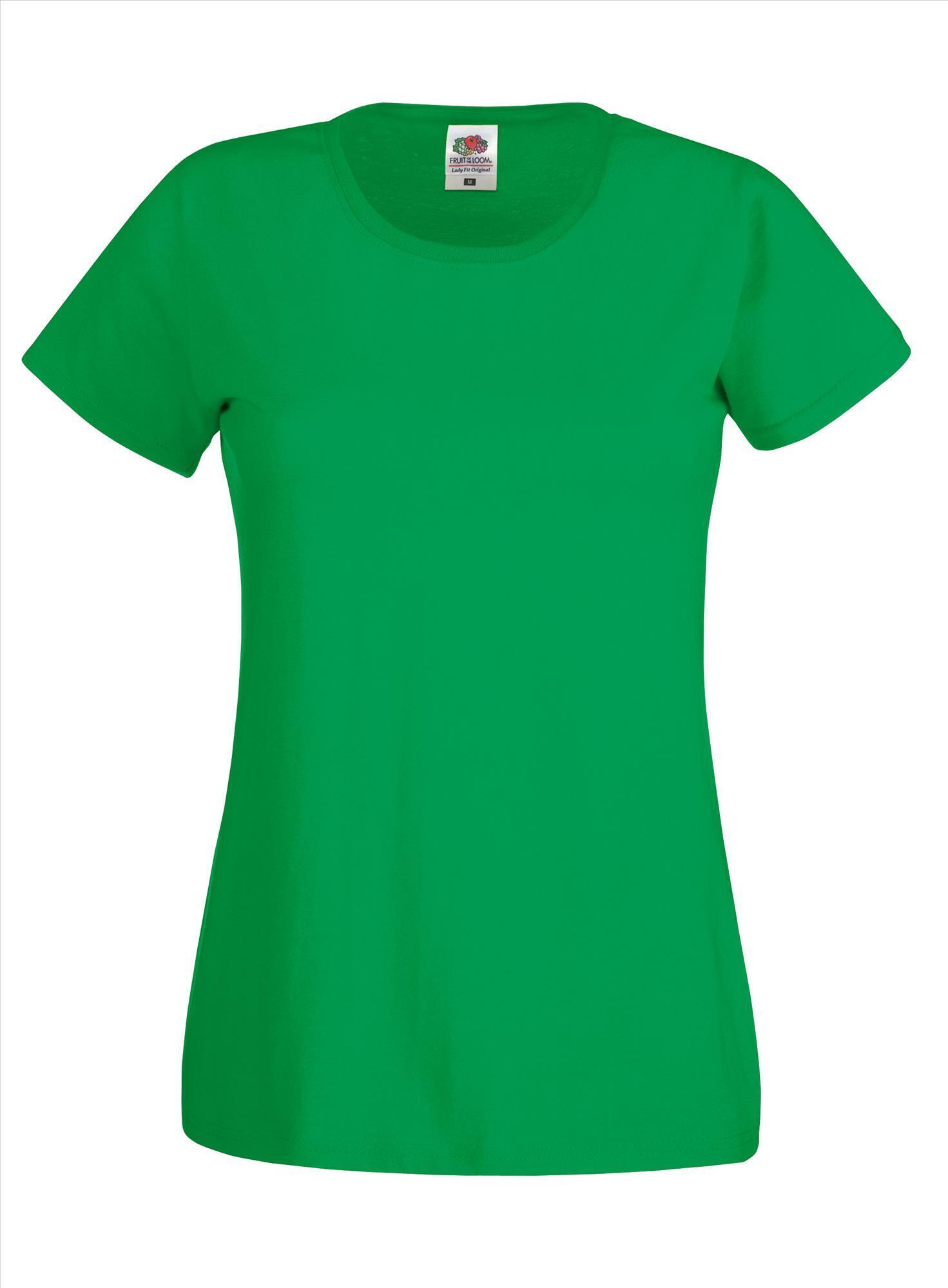 T-shirt kermitgroen voor dames te bedrukken te personaliseren