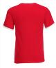 foto 2 T-shirt korte mouw voor mannen rood met wit te bedrukken te personaliseren
