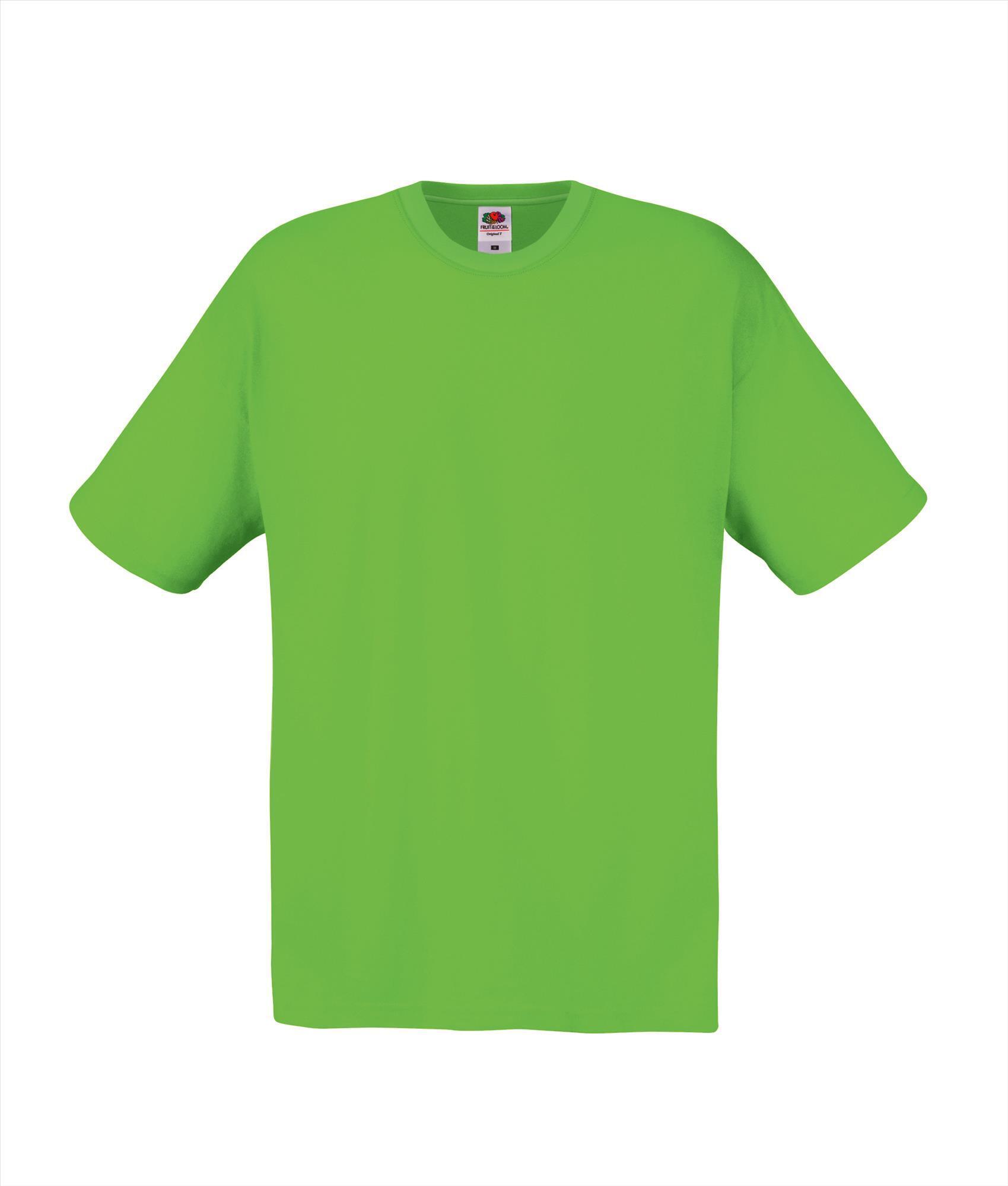 T-shirt limegroen voor hem te bedrukken te personaliseren