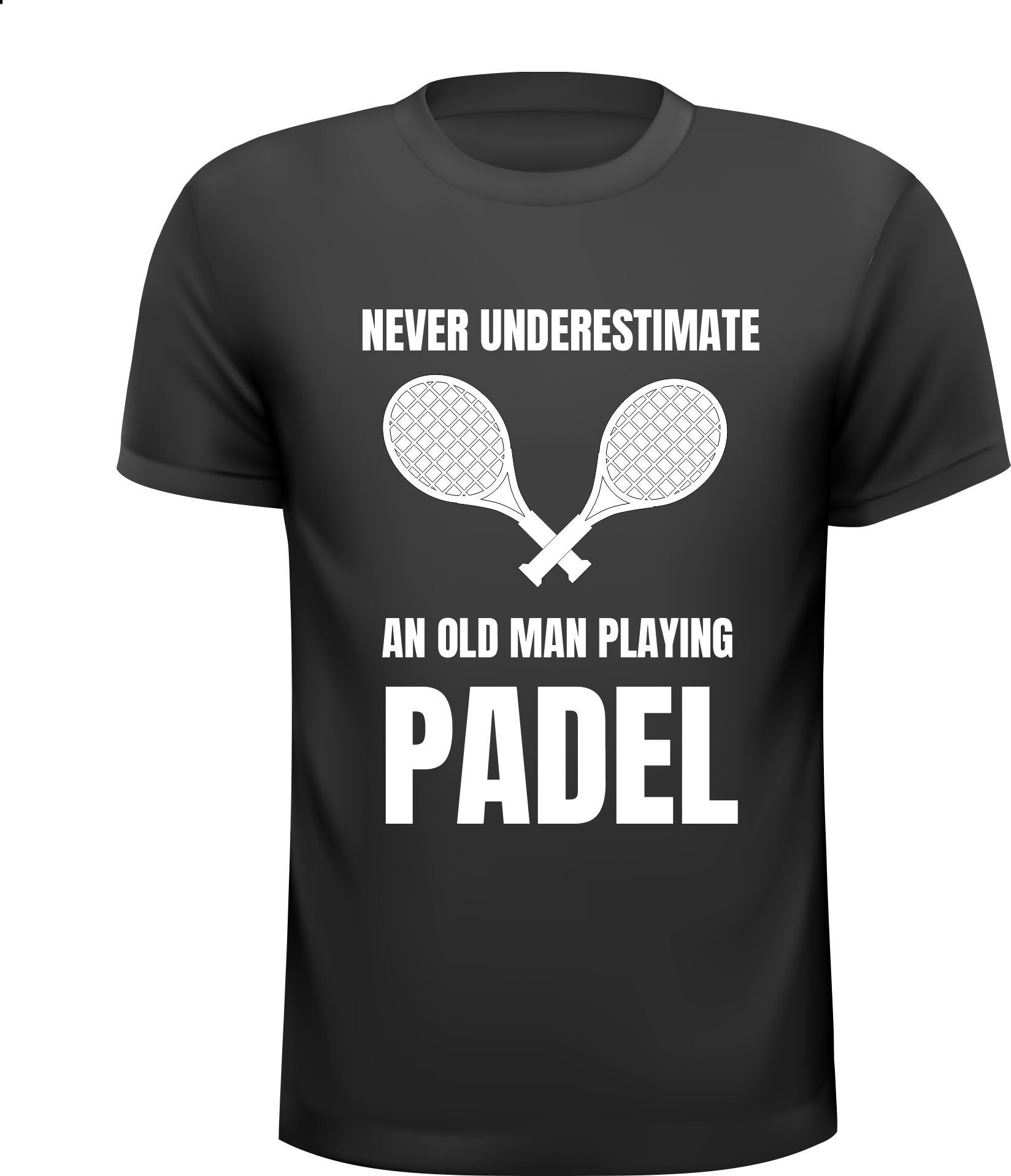 T-shirt Never underestimate an Old Man playing padel