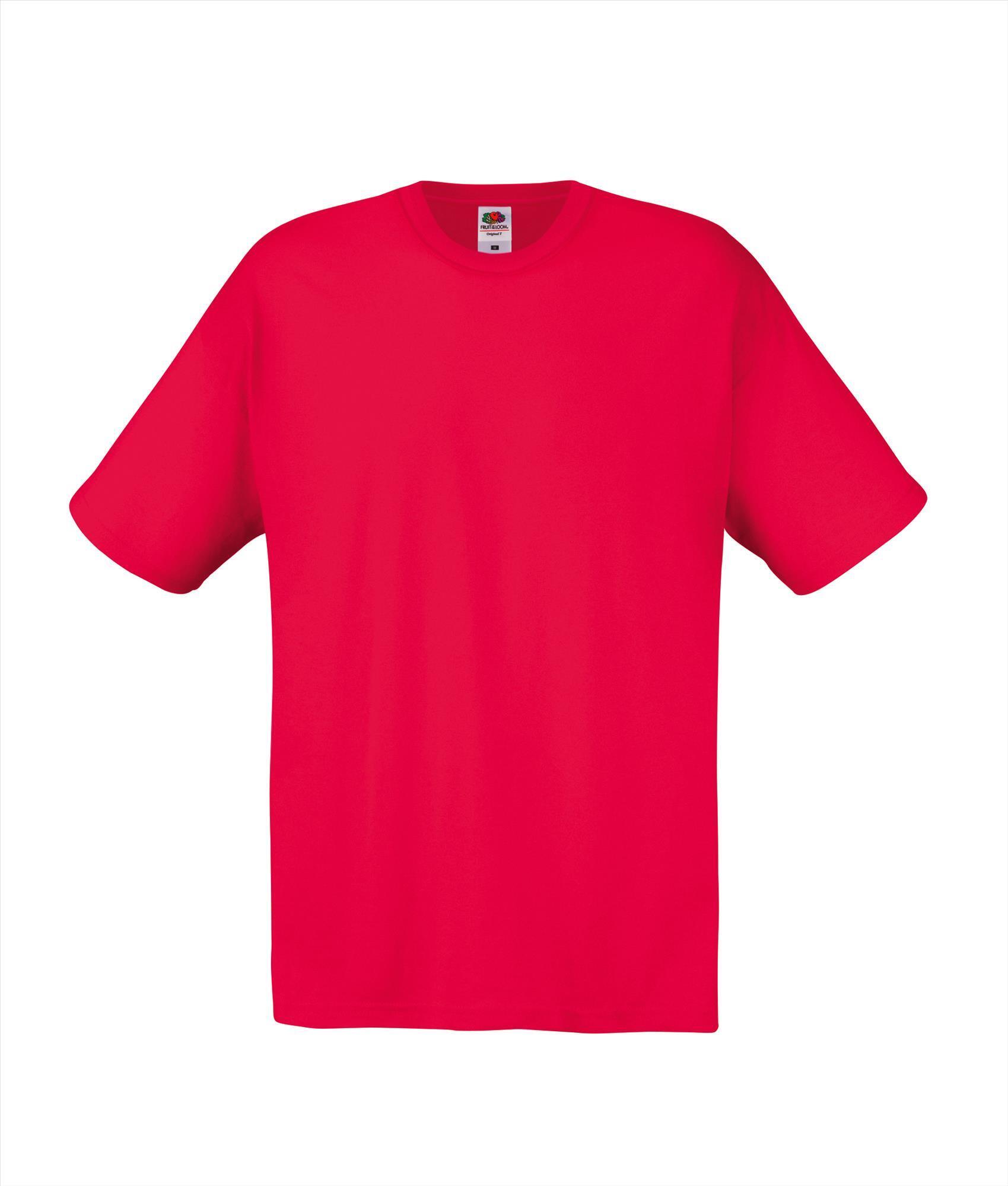 T-shirt rood voor hem te bedrukken te personaliseren
