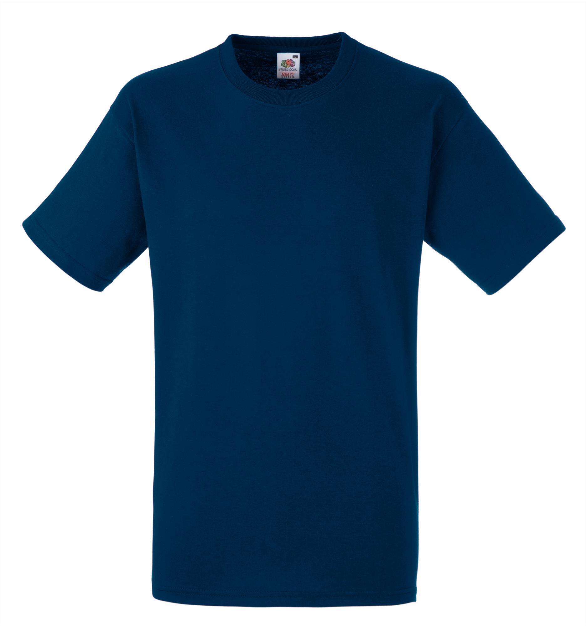 T-shirt unisex donkerblauw lekker dik personaliseren je eigen opdruk prima werk T-shirt