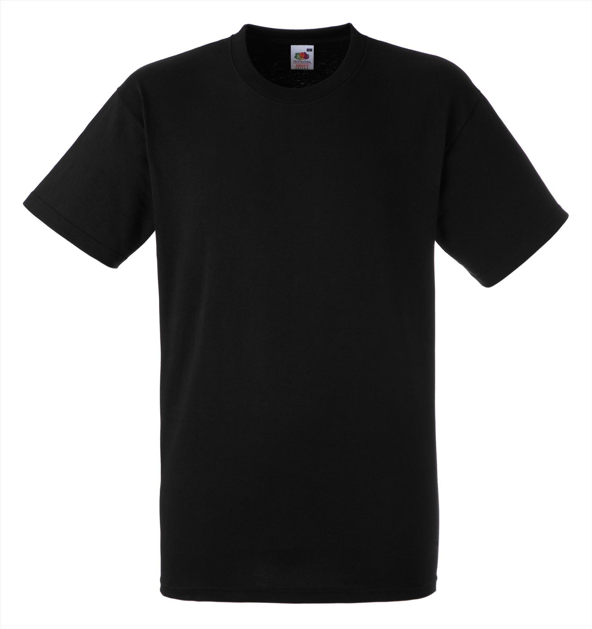 T-shirt unisex zwart lekker dik personaliseren je eigen opdruk prima werk T-shirt
