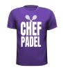foto 2 T-shirt voor chef padel. Voor de baas van de padelbaan
