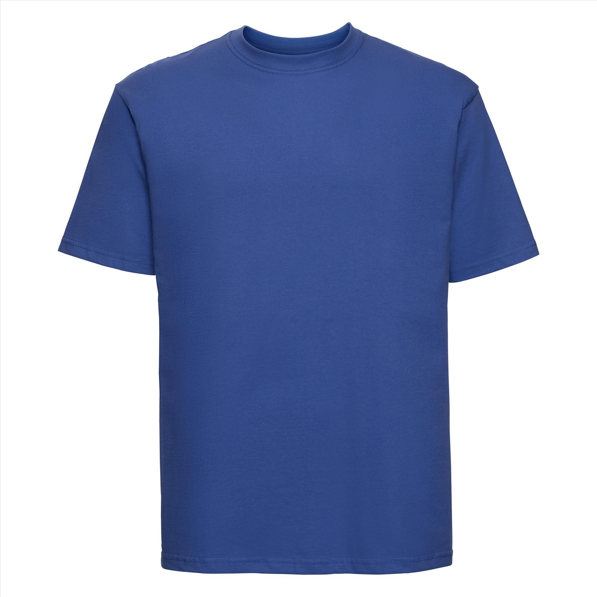 T-shirt voor mannen azuur blauw te personaliseren te bedrukken