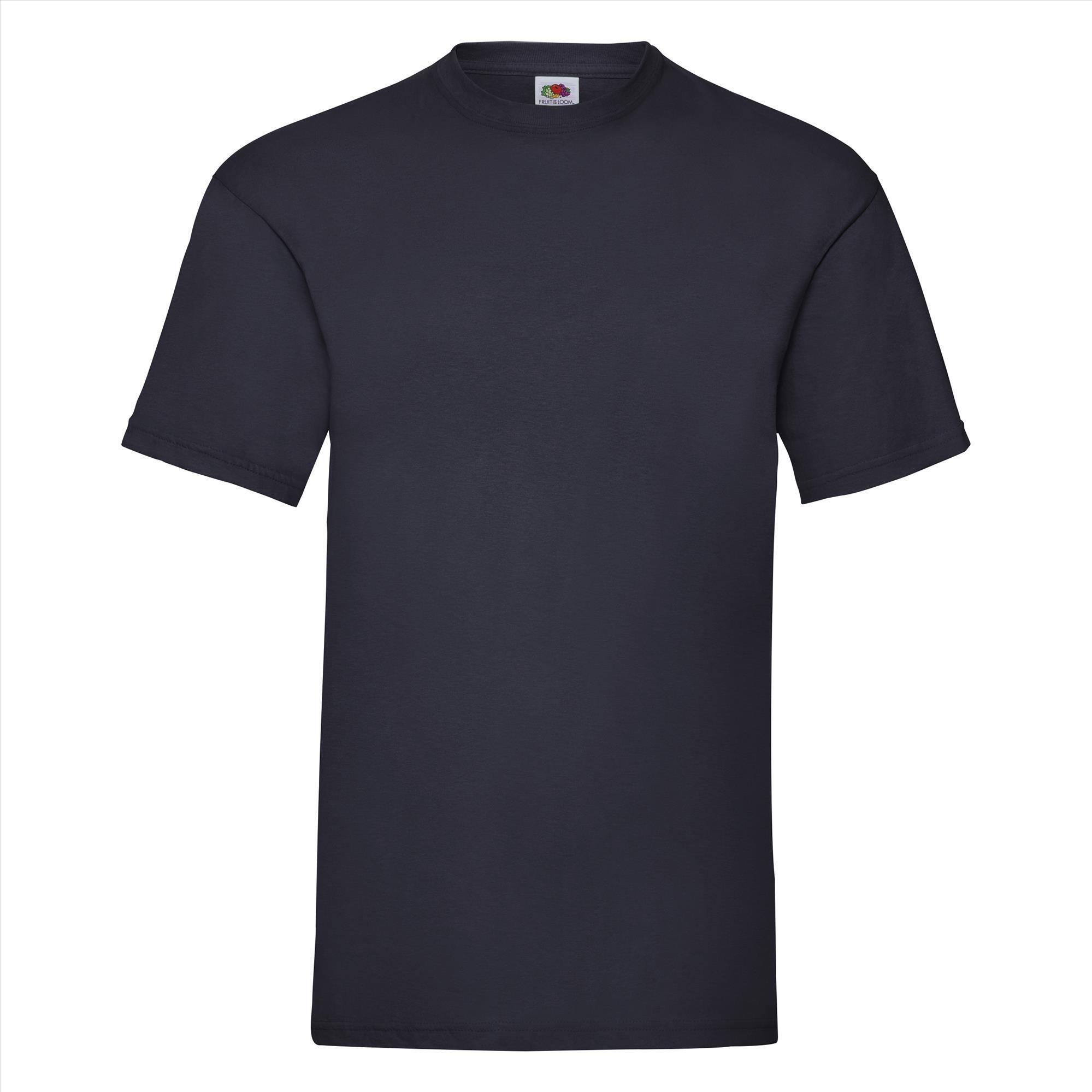 T-shirt voor mannen diep Marine blauw personaliseren T-shirt bedrukken