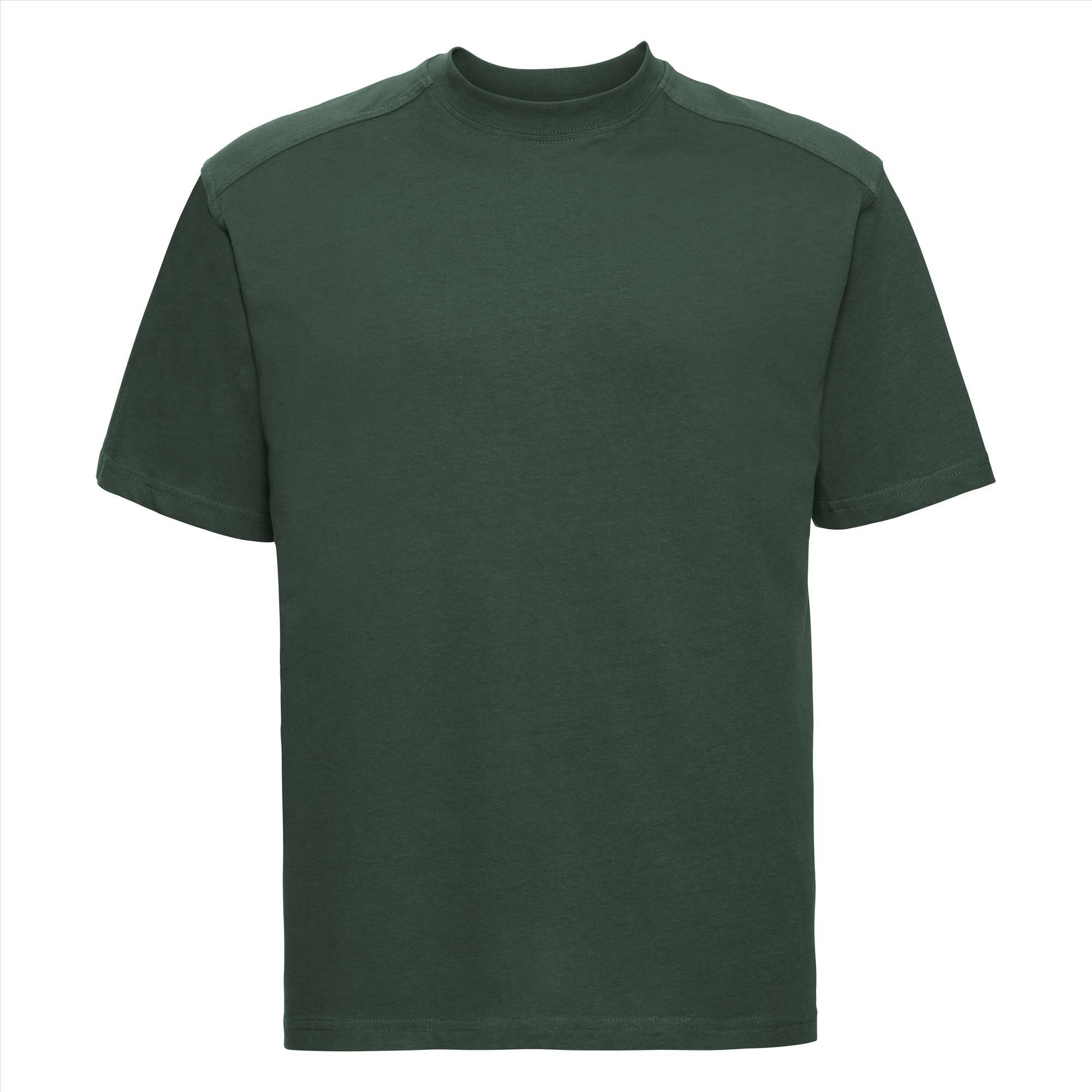 T-shirt voor mannen flessengroen die vies worden Workwear T-shirt te bedrukken personaliseren