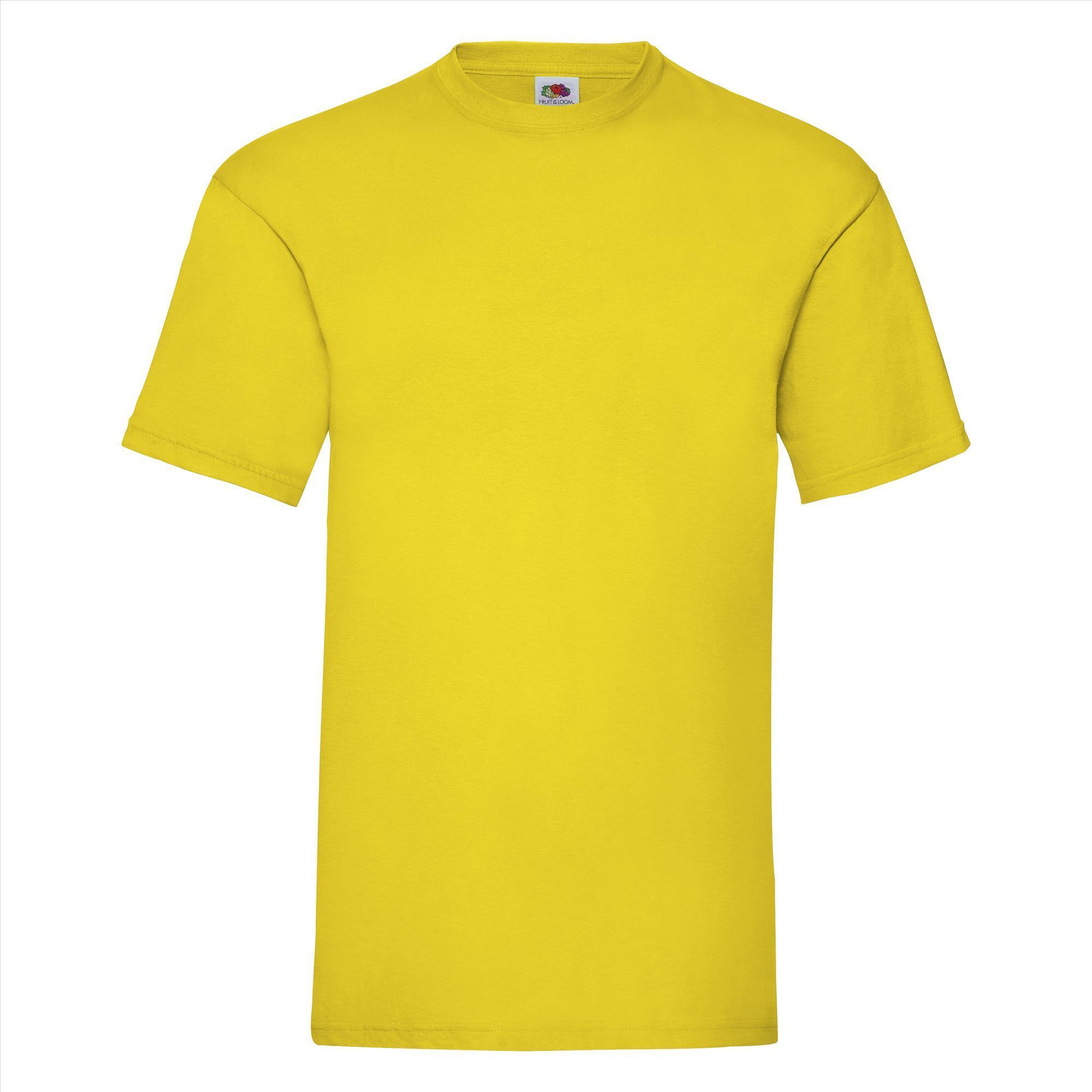 T-shirt voor mannen geel personaliseren T-shirt bedrukken