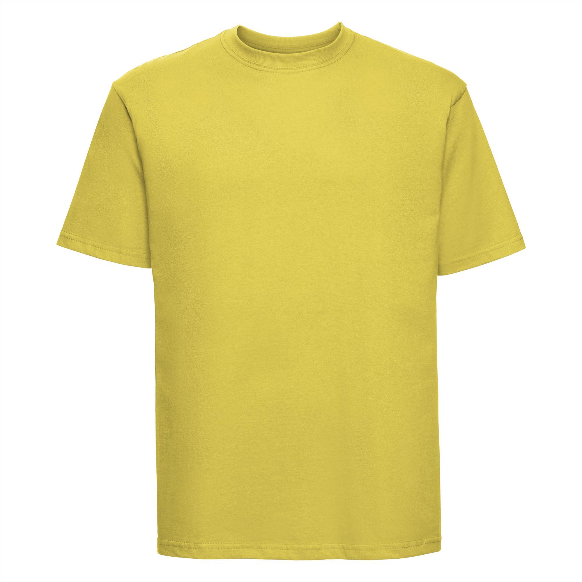 T-shirt voor mannen geel te personaliseren te bedrukken