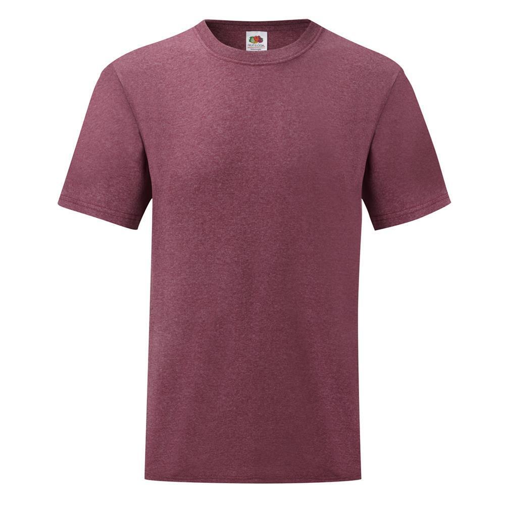T-shirt voor mannen heather burgundy personaliseren T-shirt bedrukken