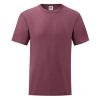 T-shirt voor mannen heather burgundy personaliseren T-shirt bedrukken