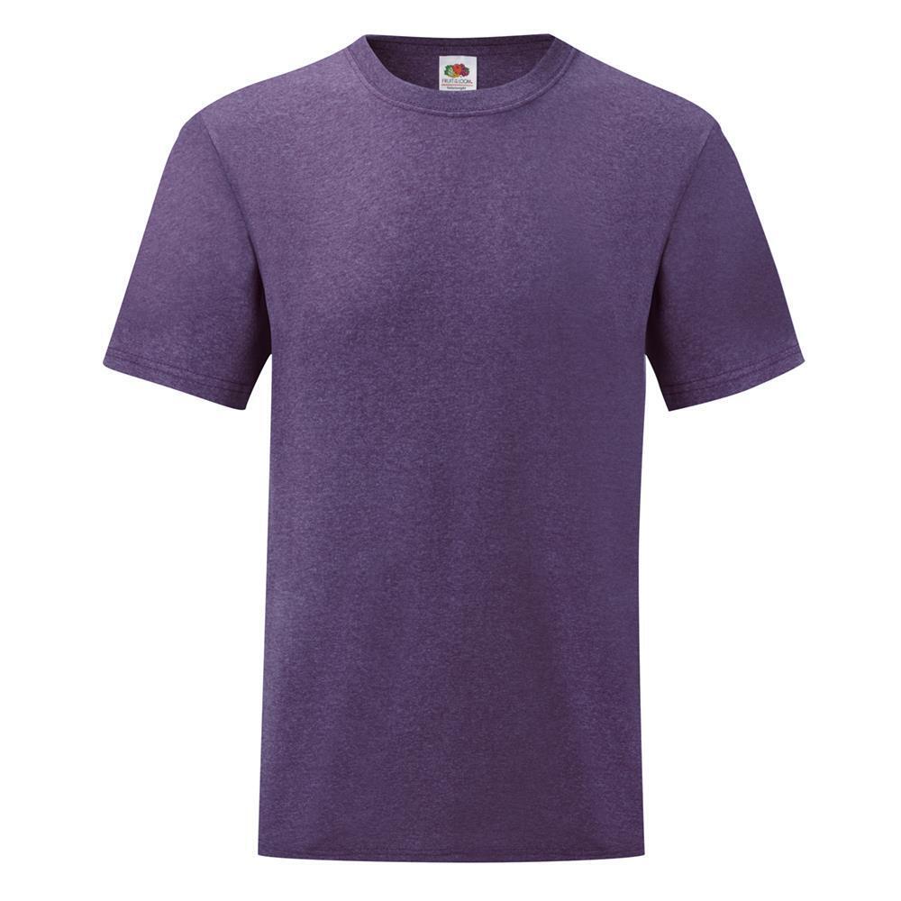 T-shirt voor mannen heather paars personaliseren T-shirt bedrukken ronde hals