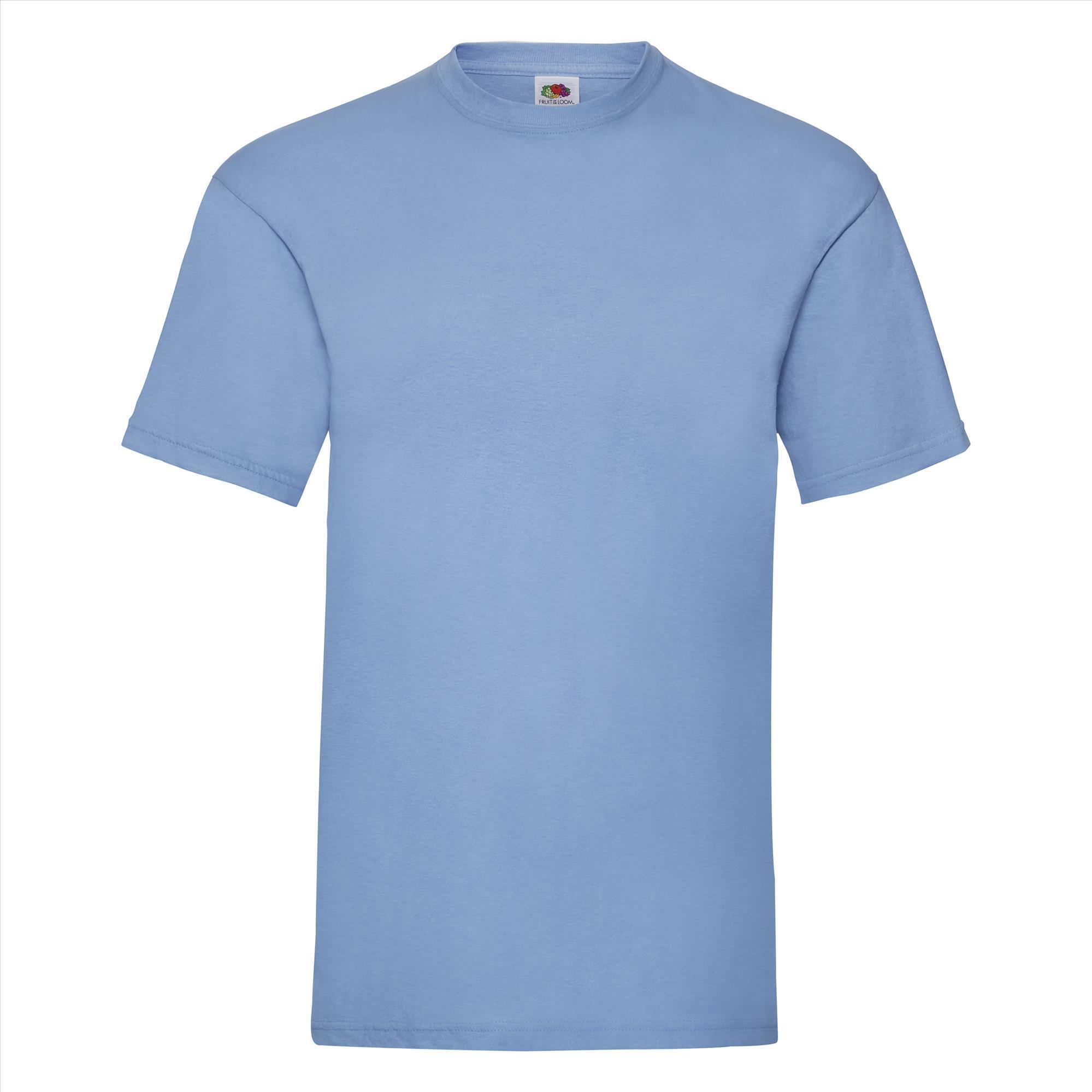 T-shirt voor mannen hemelsblauw personaliseren T-shirt bedrukken