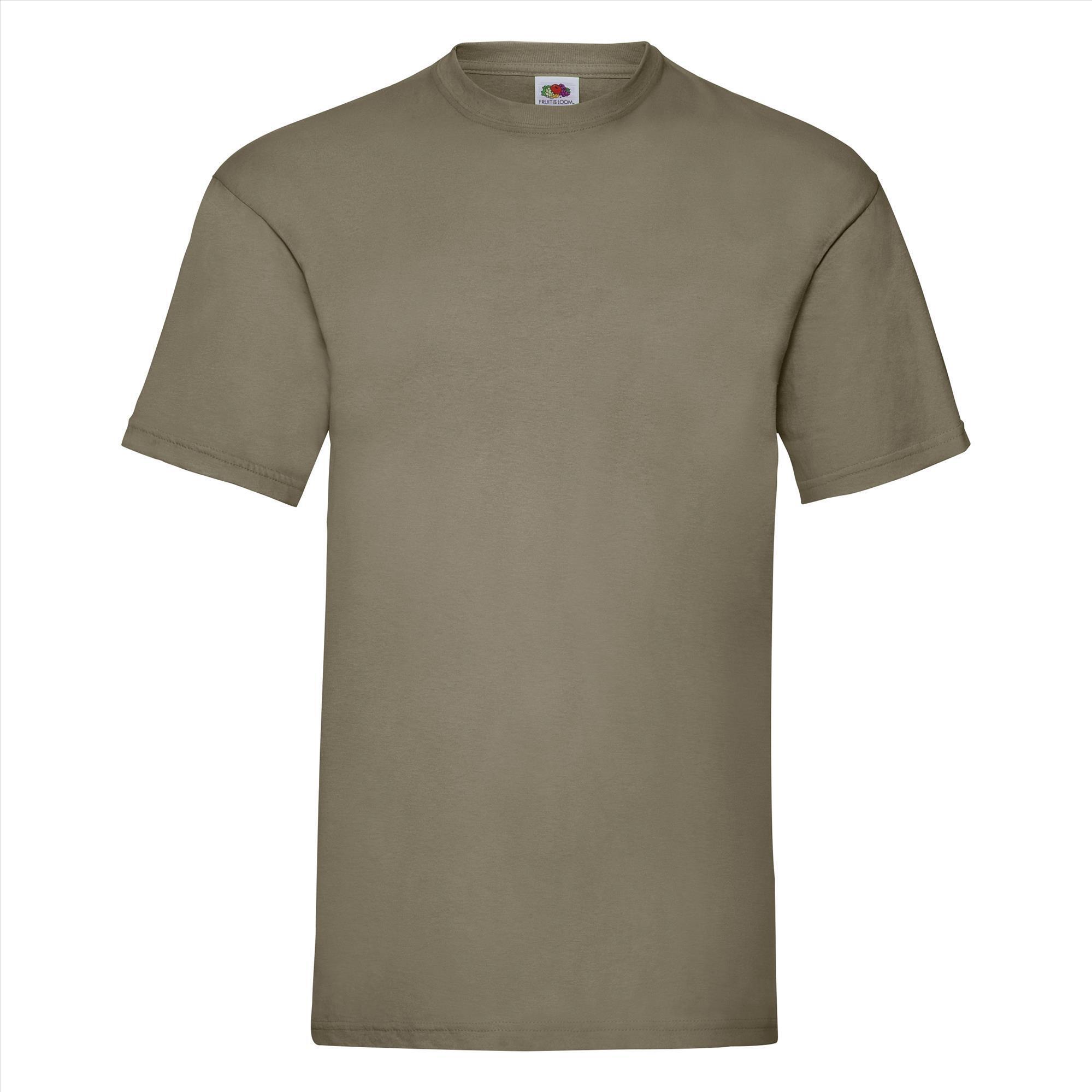 T-shirt voor mannen khaki personaliseren T-shirt bedrukken