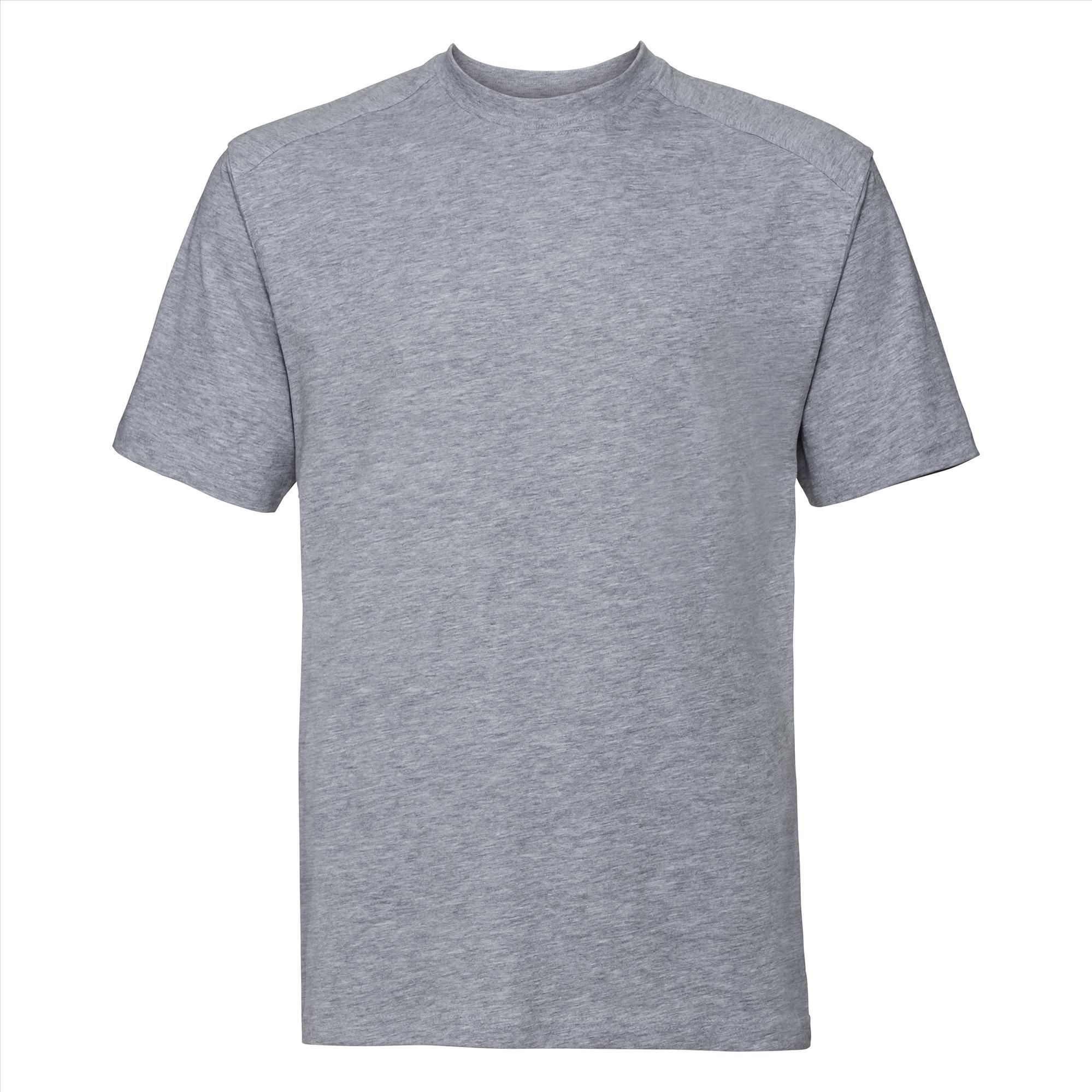 T-shirt voor mannen lichtgrijs die vies worden Workwear T-shirt te bedrukken personaliseren