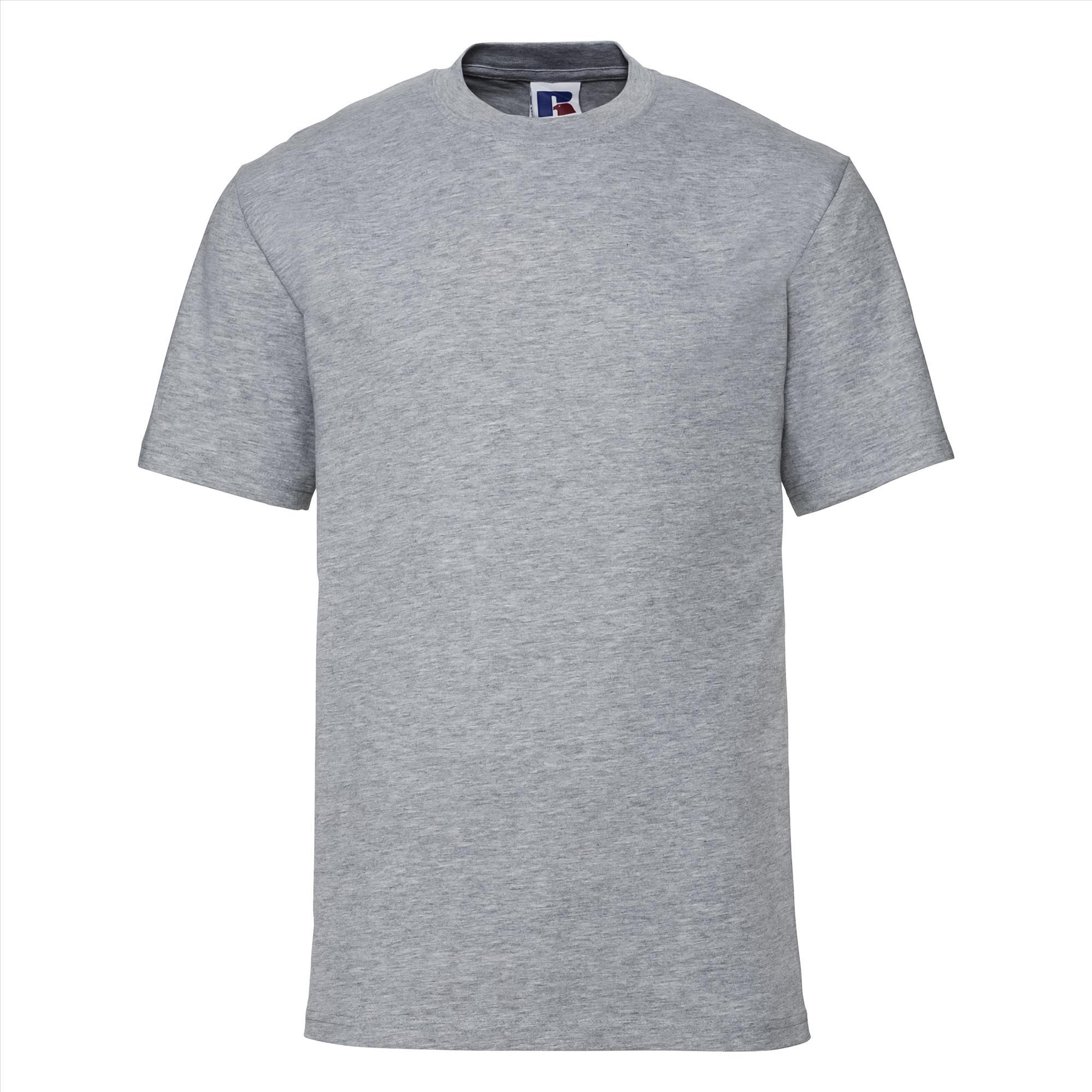 T-shirt voor mannen lichtgrijs te personaliseren te bedrukken