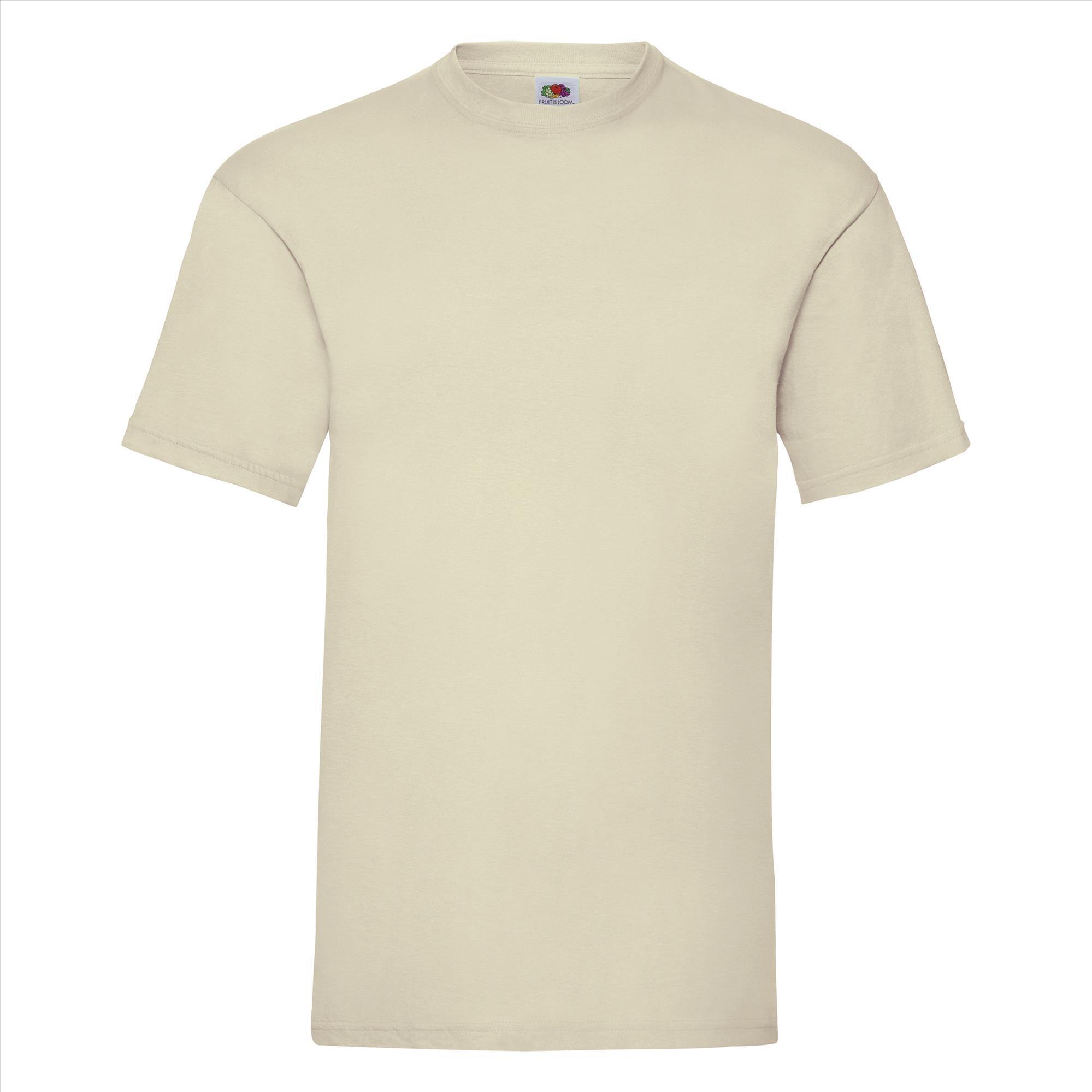 T-shirt voor mannen naturel personaliseren T-shirt bedrukken