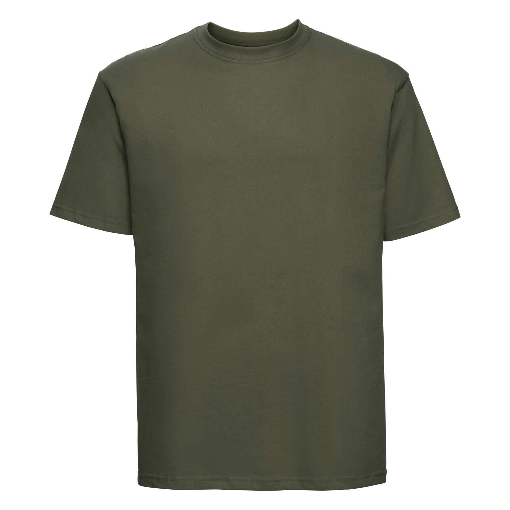 T-shirt voor mannen olijf groen te personaliseren te bedrukken