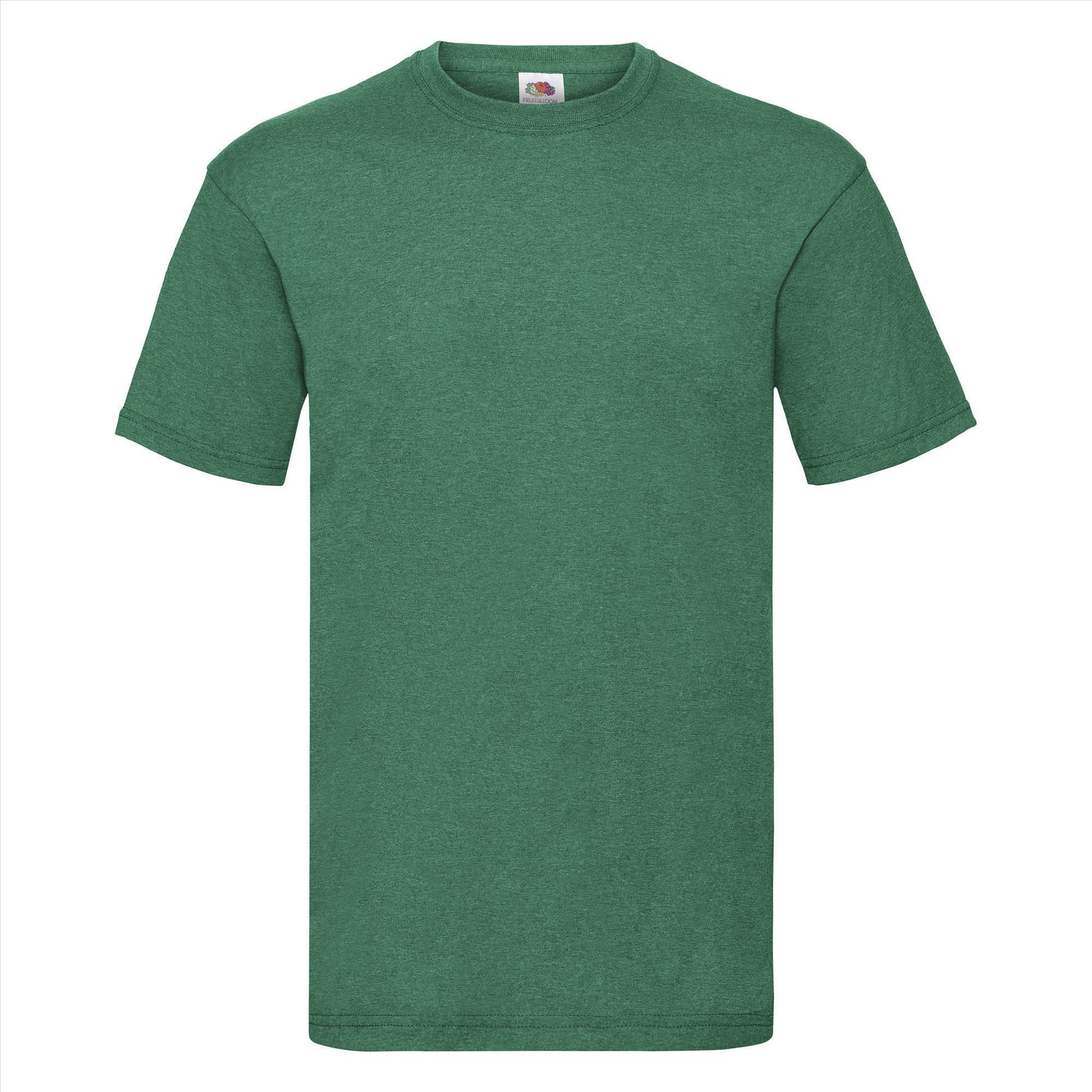 T-shirt voor mannen retro heather groen personaliseren T-shirt bedrukken
