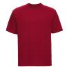 T-shirt voor mannen rood die vies worden Workwear T-shirt te bedrukken personaliseren