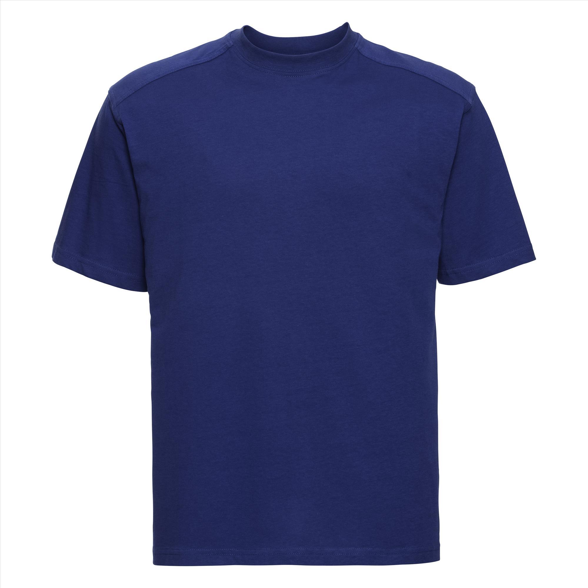 T-shirt voor mannen royal blauw die vies worden Workwear T-shirt te bedrukken personaliseren