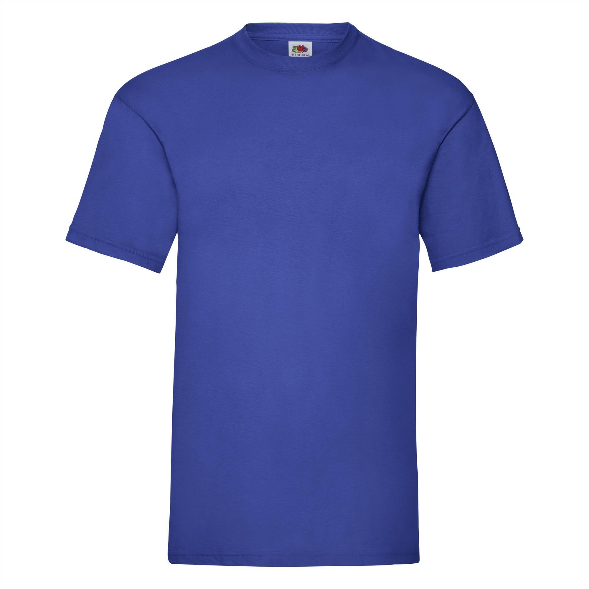 T-shirt voor mannen royal blauw personaliseren T-shirt bedrukken