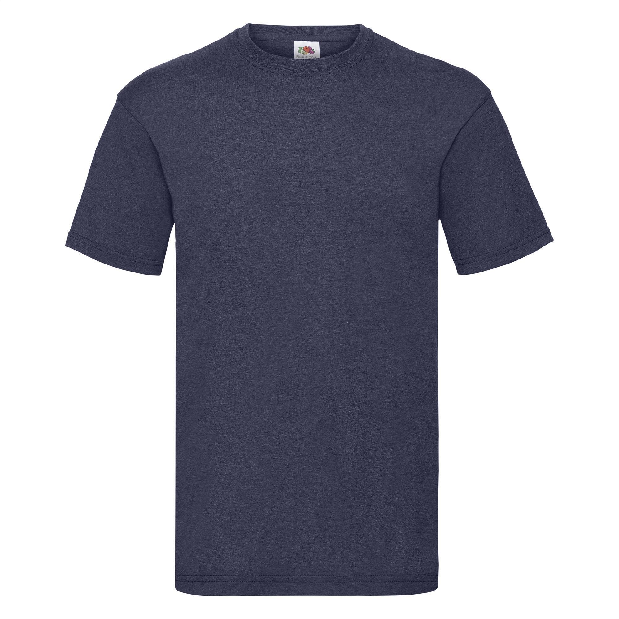T-shirt voor mannen vintage heather navy personaliseren T-shirt bedrukken