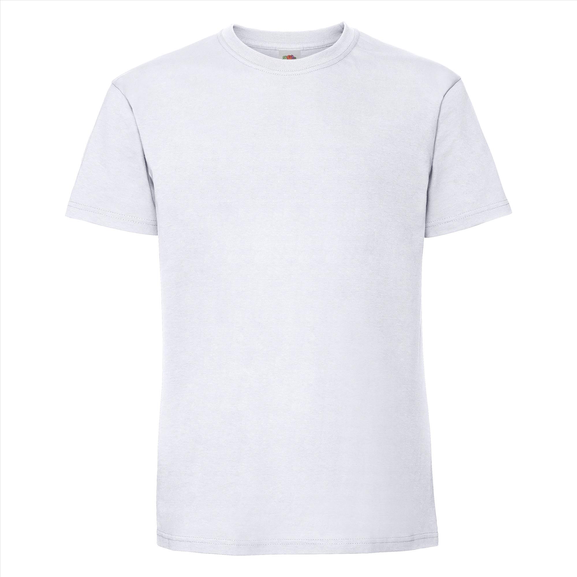 T-shirt wit korte mouwen voor mannen bedrukbaar te personaliseren