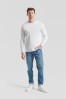 foto 5 T-shirt wit lange mouwen voor mannen bedrukbaar te personaliseren 