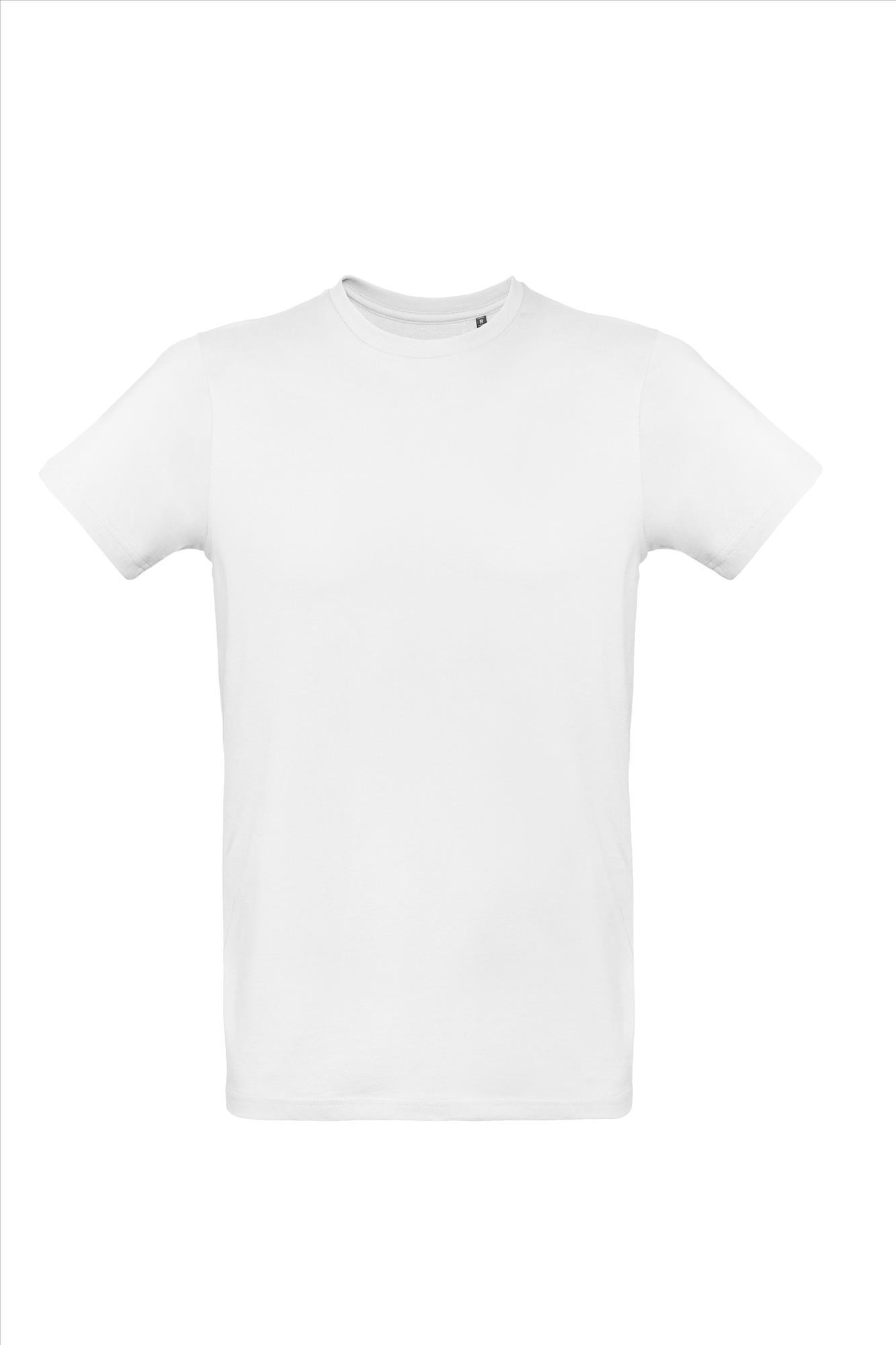 T-shirt wit te personaliseren korte mouw Organisch