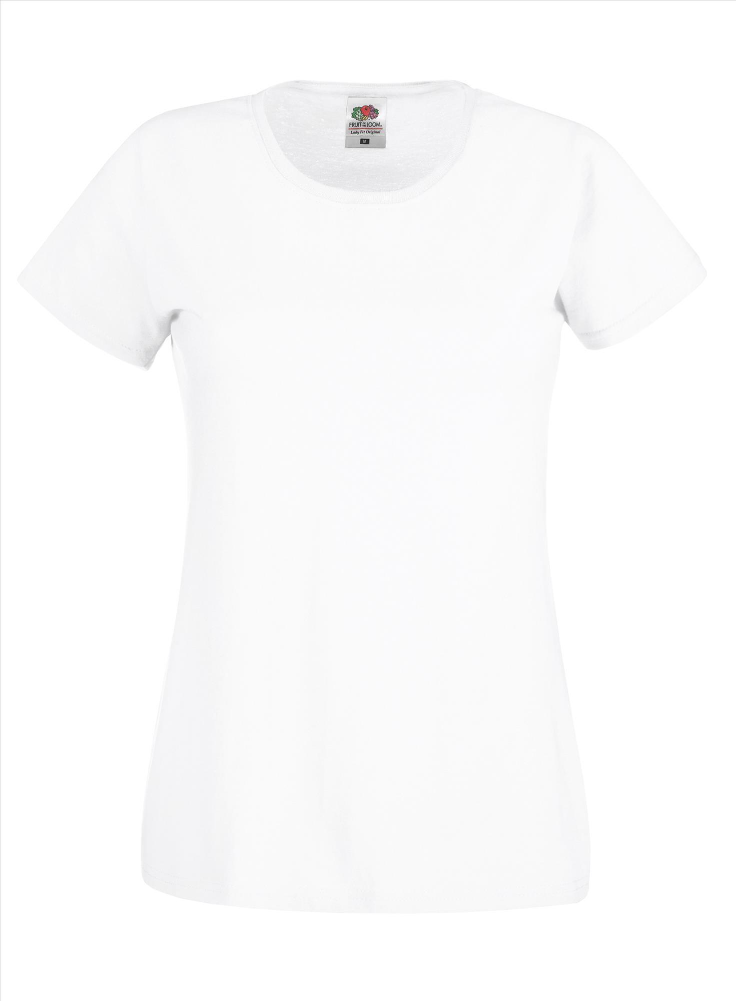 T-shirt wit voor dames te bedrukken te personaliseren