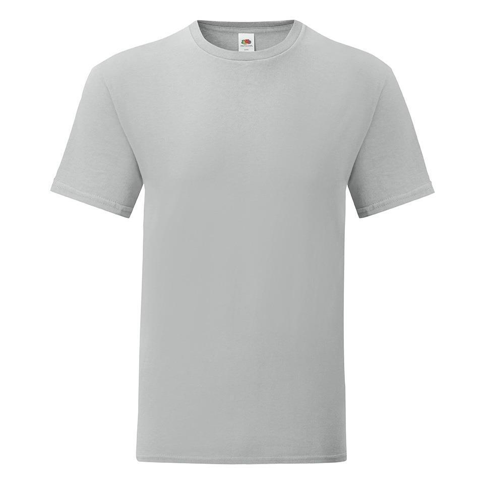 T-shirt zink grijs ronde hals voor mannen perfect om te bedrukken personaliseren