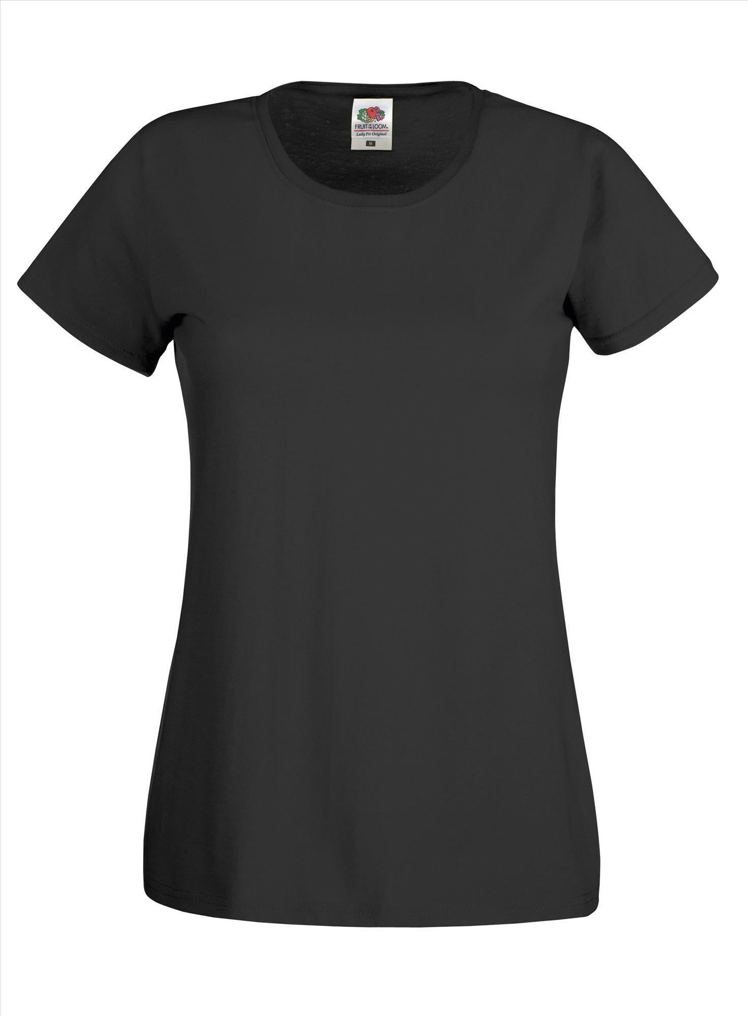 T-shirt zwart voor dames te bedrukken te personaliseren