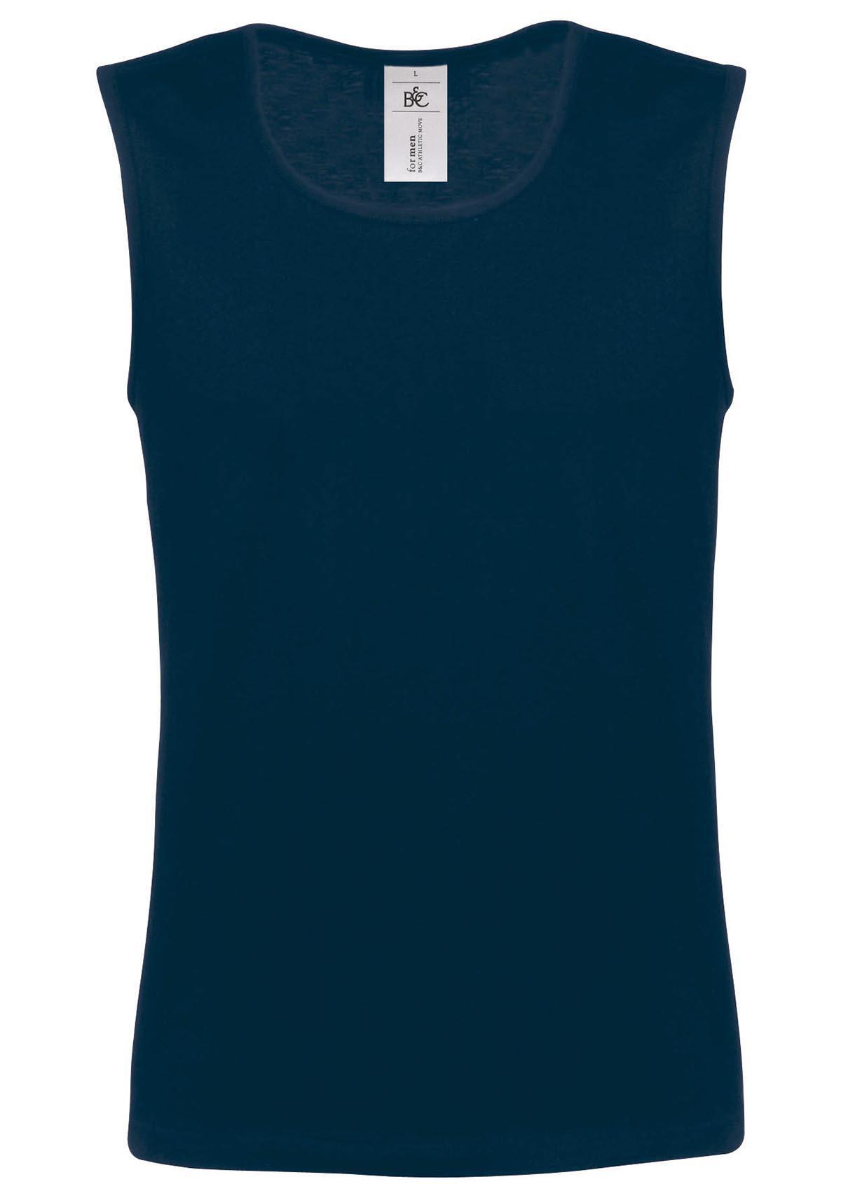 Tanktop met een sportief design donkerblauw voor hem