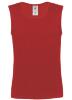 Tanktop met een sportief design rood voor hem