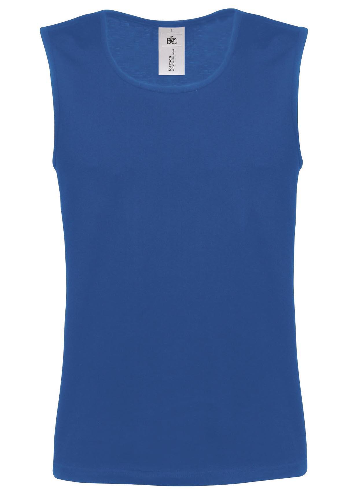 Tanktop met een sportief design royal blauw voor hem