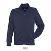 Trendy heren sweat jacket donkerblauw te personaliseren jas