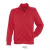 Trendy heren sweat jacket rood te personaliseren jas