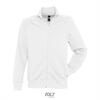 Trendy heren sweat jacket wit te personaliseren jas