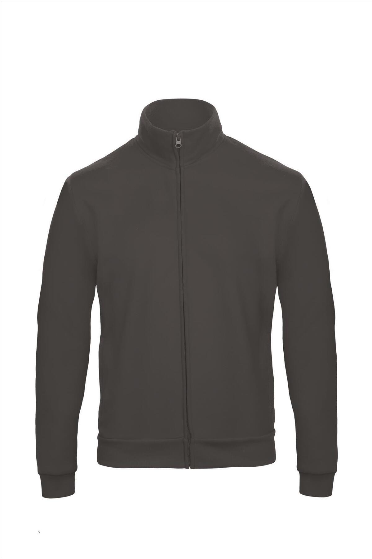 Trendy sweat jacket anthracite voor mannen