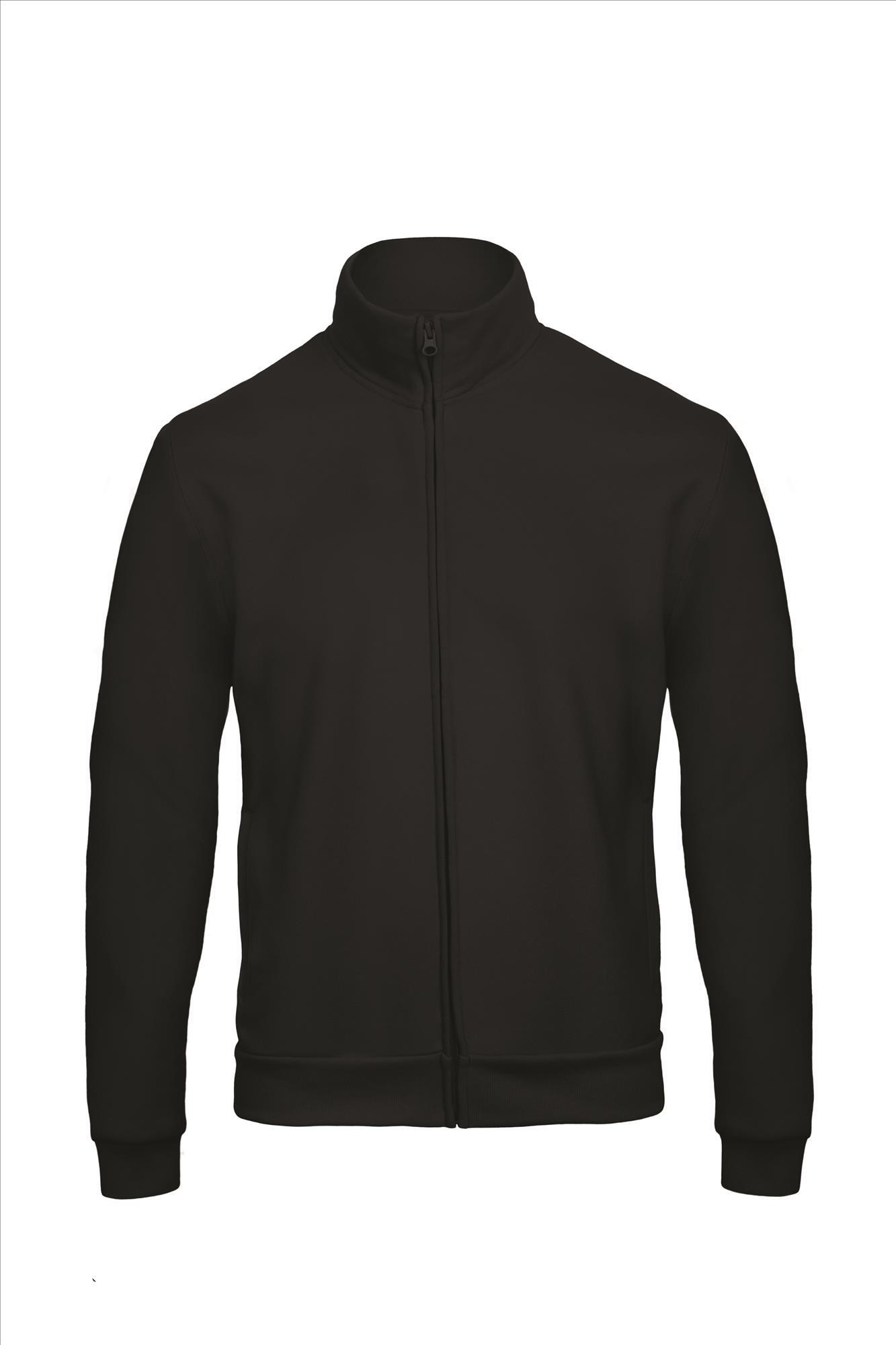 Trendy sweat jacket met een duurzame zwart voor mannen te personaliseren hoodie